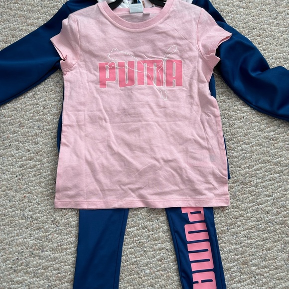 New Puma Girls Matching Track Suit 3 Piece Jogging Set size XS 5-6 - Picture 4 of 4